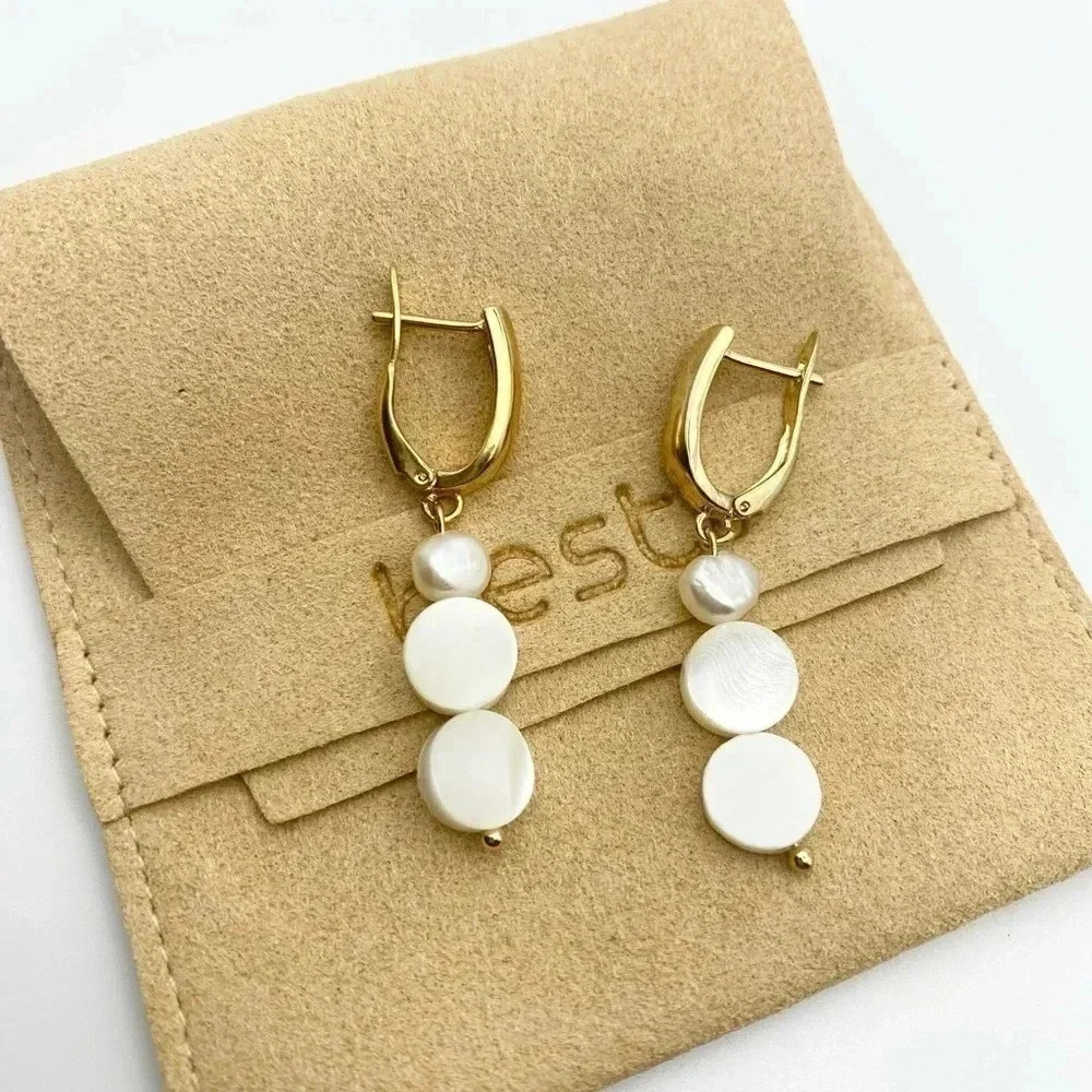 LONG Drop Pearl Earrings - Picture 3 of 4